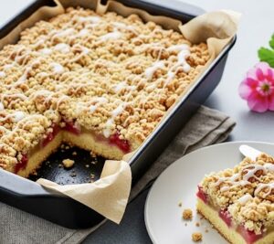 Ciasto drożdżowe z rabarbarem i kruszonką - IMG 8955