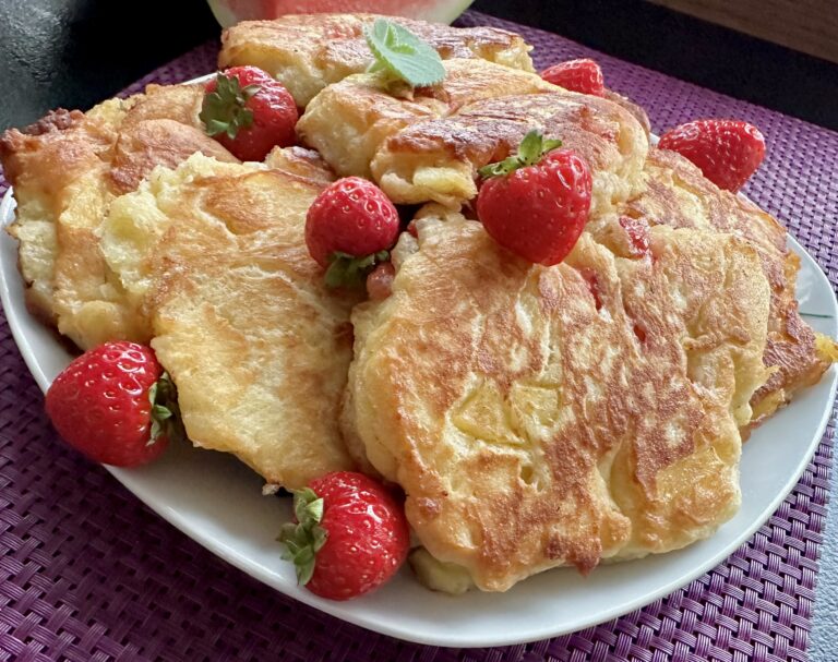 Racuchy jogurtowo-drożdżowe z owocami - IMG 1766