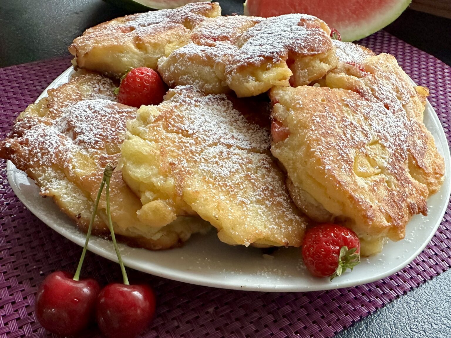 Racuszki drożdżowe z jogurtem i owocami - IMG 1779