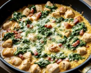 Kurczak w sosie szpinakowo-serowym - IMG 1935