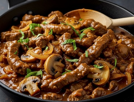 Stroganow z pieczarkami - IMG 5316