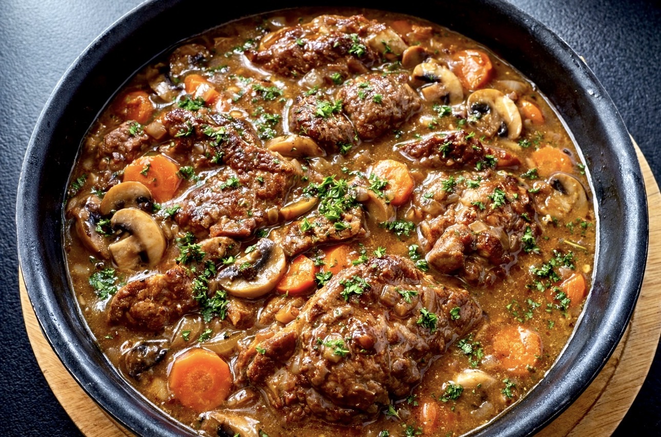 Karkówka w pysznym sosie z pieczarkami - IMG 4854