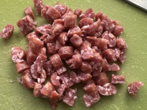 Makaron z wędzonką i kapustą w sosie sojowym - IMG 5058