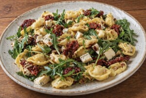 Sałatka z tortellini i suszonymi pomidorami