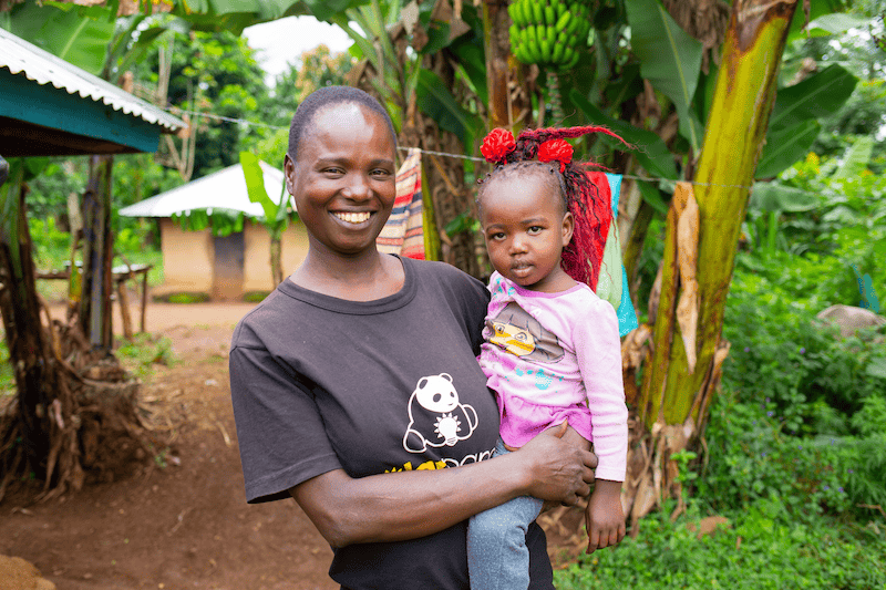 mother and daughter in lwala, kenya