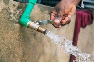 water from a rain tank