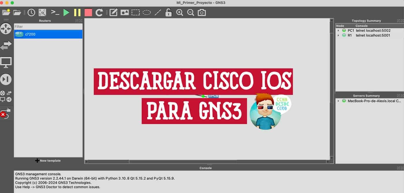 Descargas de Cisco IOS para GNS3