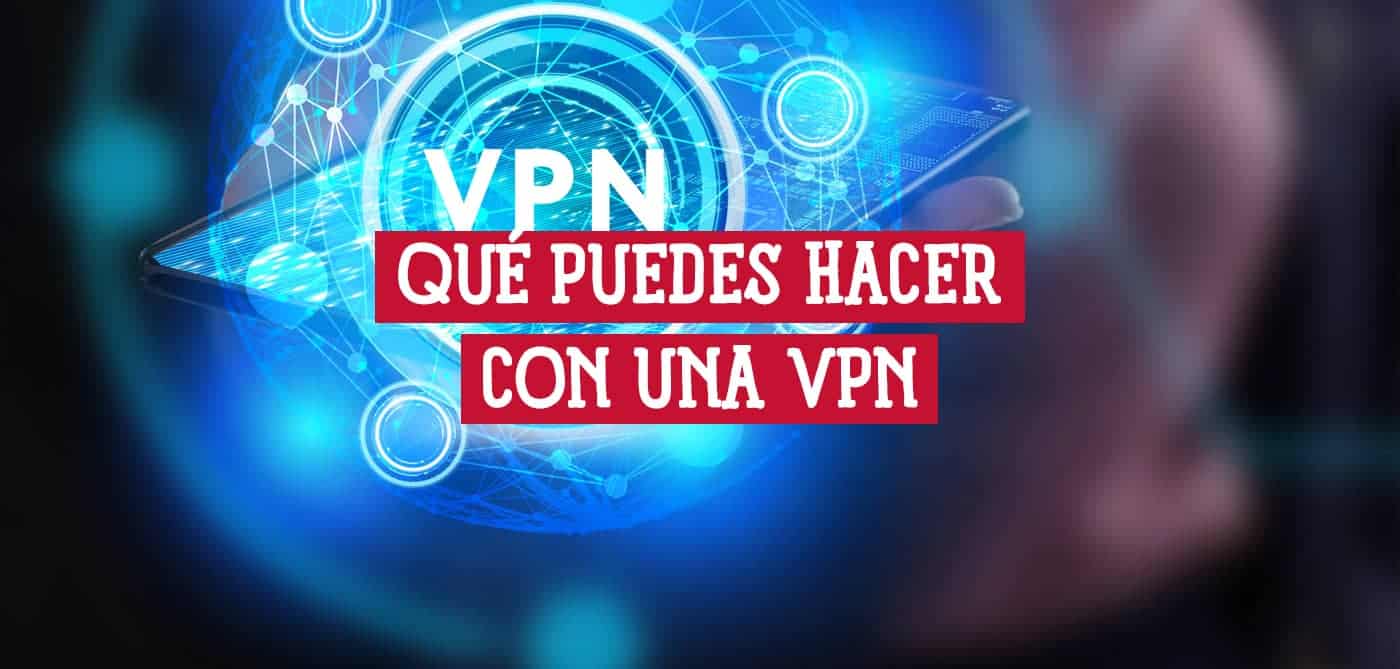 Imagen que muestra una mano sujetando un teléfono inteligente con una representación visual de una VPN.