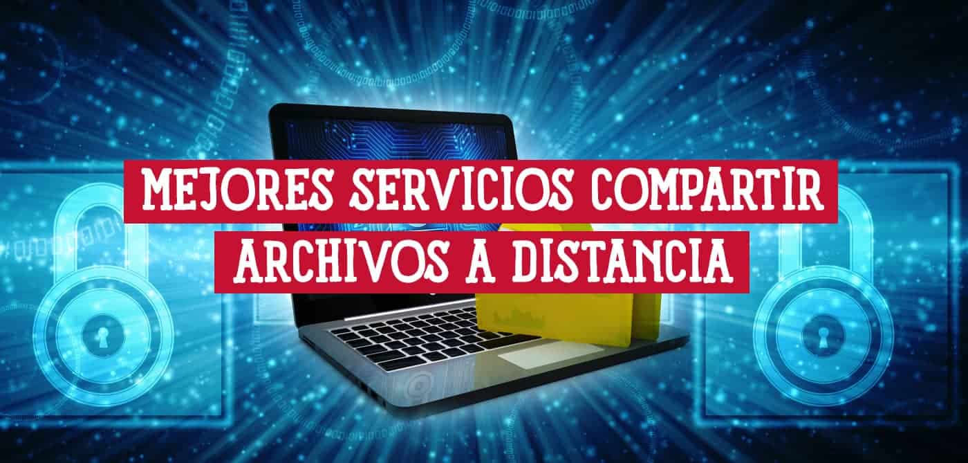 Imagen de un portátil con un icono de carpeta, representando la transferencia segura de archivos a distancia usando un navegador web.
