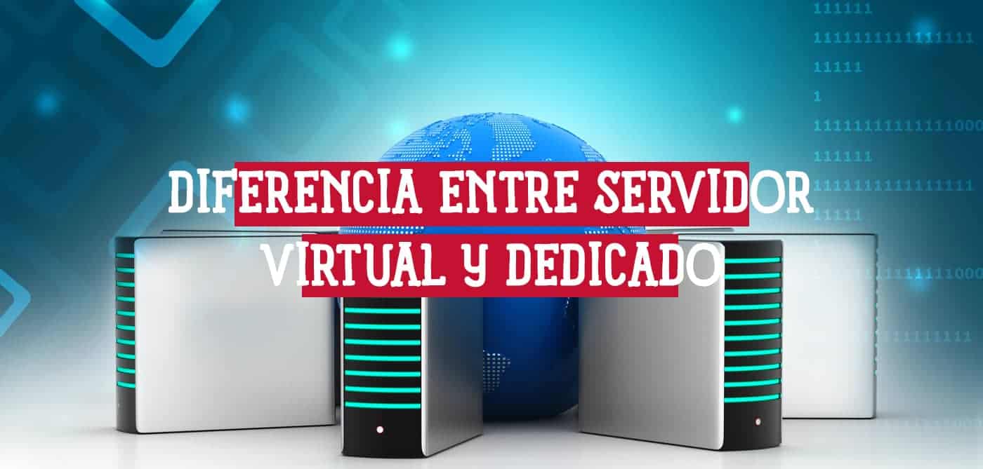 Imagen que muestra servidores virtuales y dedicados con un globo terráqueo en el centro. Guía para elegir entre servidor virtual y dedicado.