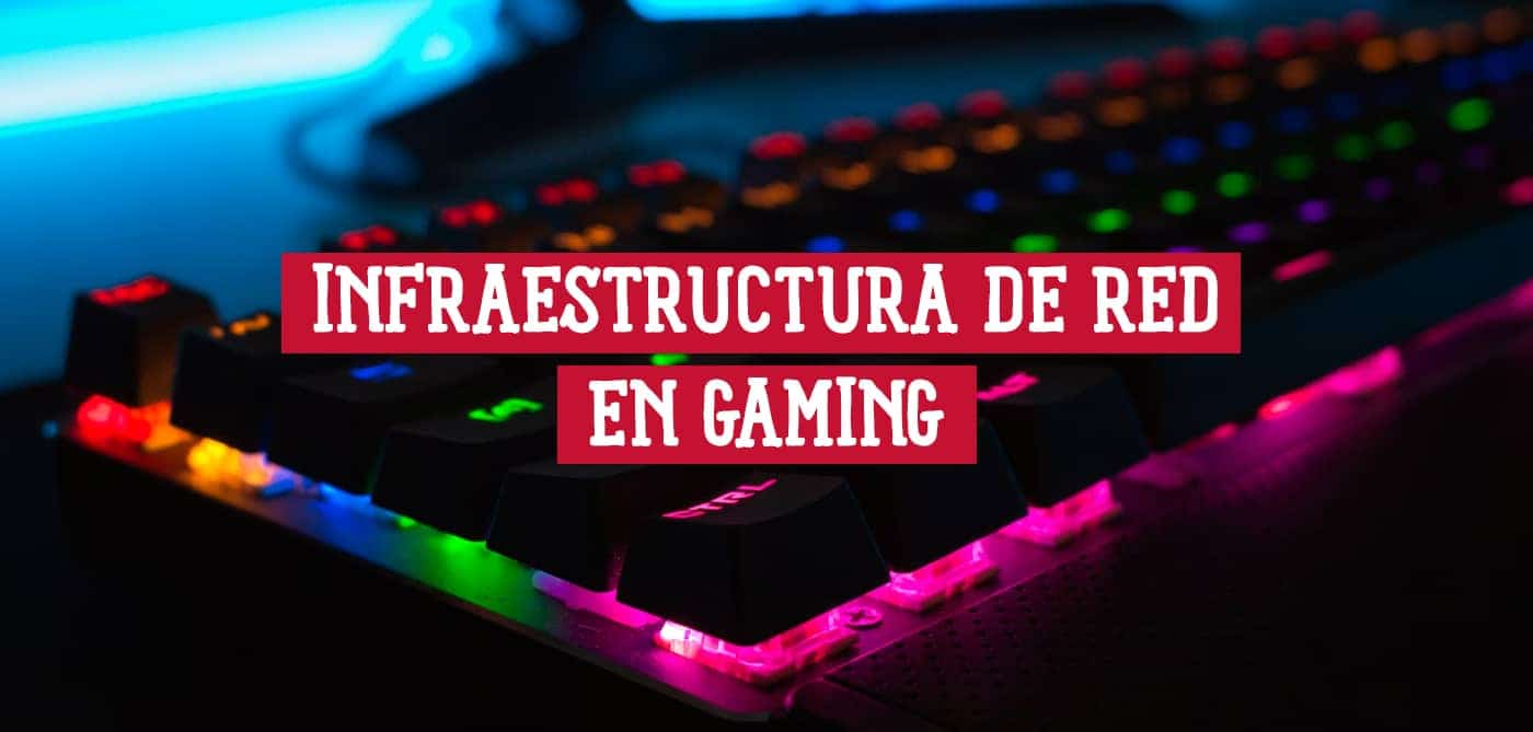 Teclado mecánico iluminado simbolizando la infraestructura de gaming