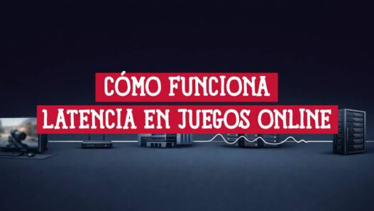 Esquema visual sobre cómo funciona la latencia en juegos online desde el equipo del jugador hasta el servidor