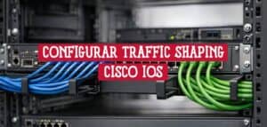 Equipos y cables de red listos para configurar traffic shaping Cisco IOS