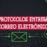 Diagrama abstracto de protocolos de entrega y validación del correo electrónico con nodos de autenticación y cifrado