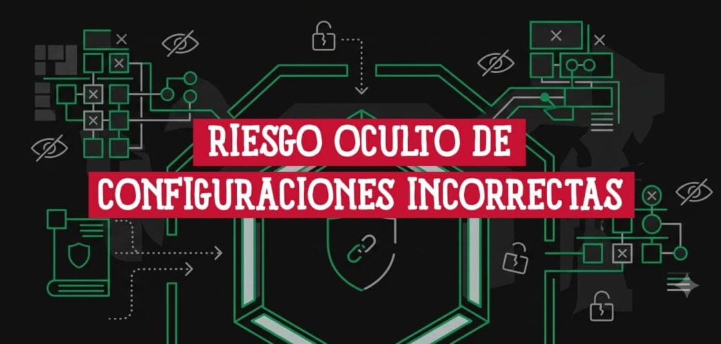 El riesgo oculto de configuraciones de seguridad incorrectas: candados abiertos, ojos tachados y nodos de red vulnerables