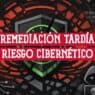 Escudo de seguridad agrietado entre candados, un reloj y un atacante encapuchado, sobre la remediación tardía