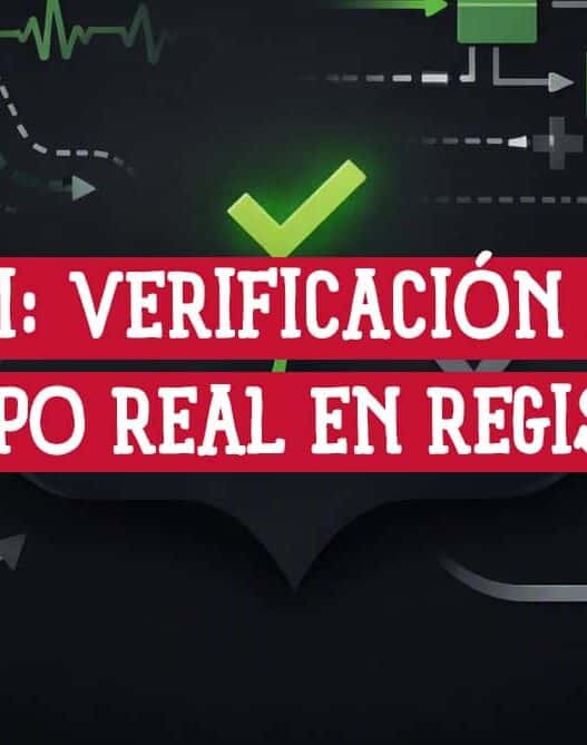 Flujo de verificación de identidad en tiempo real: entrada de usuario, consulta a una API y validación aprobada