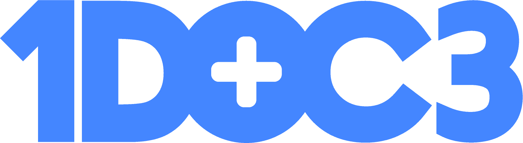 1doc3 blue logo