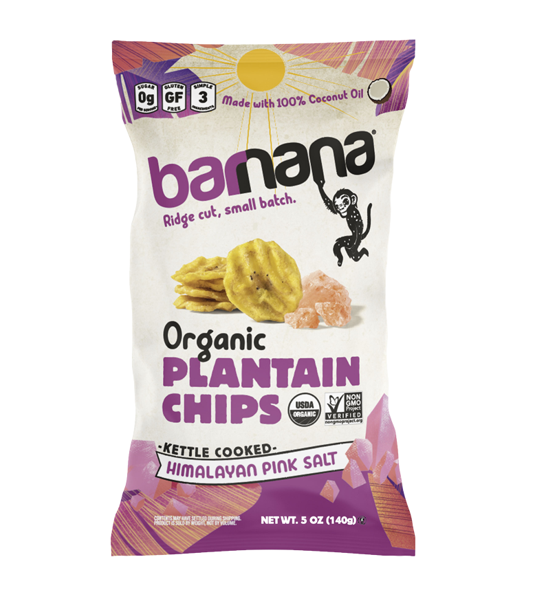 Organic Plantain Chips - Himalayan Pink Sea Salt - Barnana