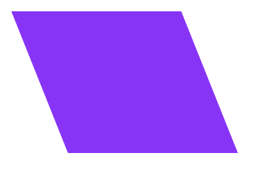 Paralelogramo morado sólido.