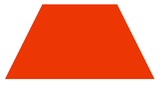 Trapecio naranja sólido.