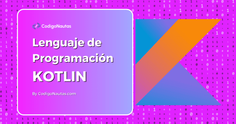 Infografía sobre el lenguaje de programación Kotlin.