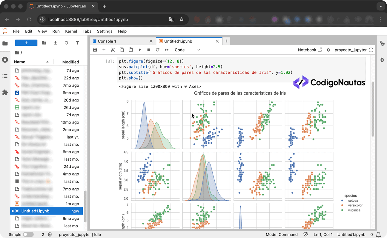 Ejemplo de visualización de datos en Jupyter Notebook con Seaborn