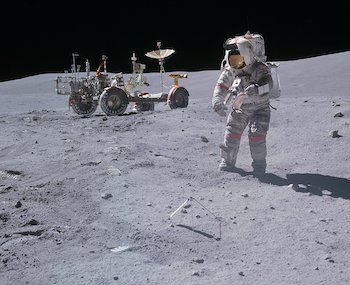 John young collects samples