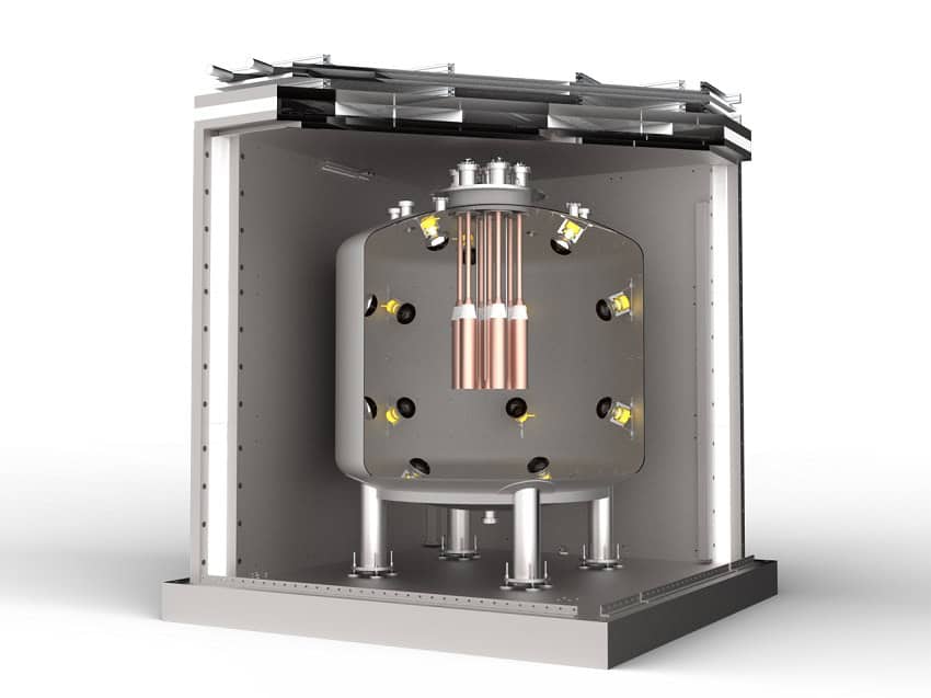 Cutaway view of a 3d rendering of sabre