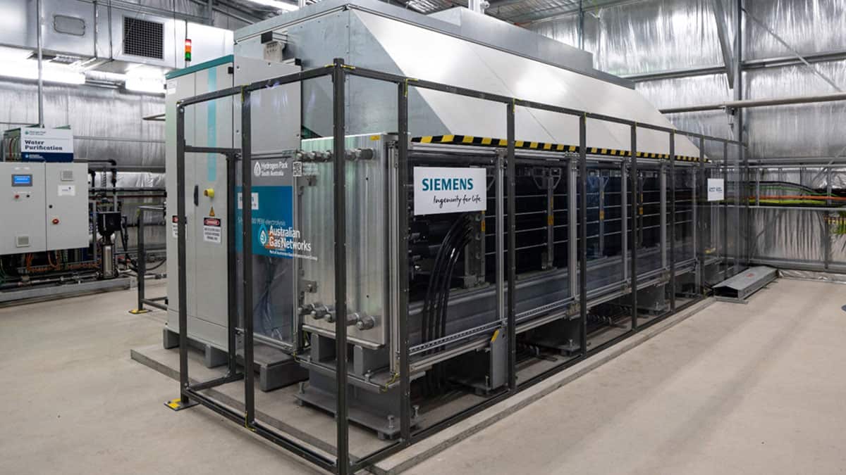 The 1. 25mw siemens electrolyser