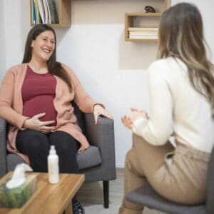 Pregnancy support work with woman