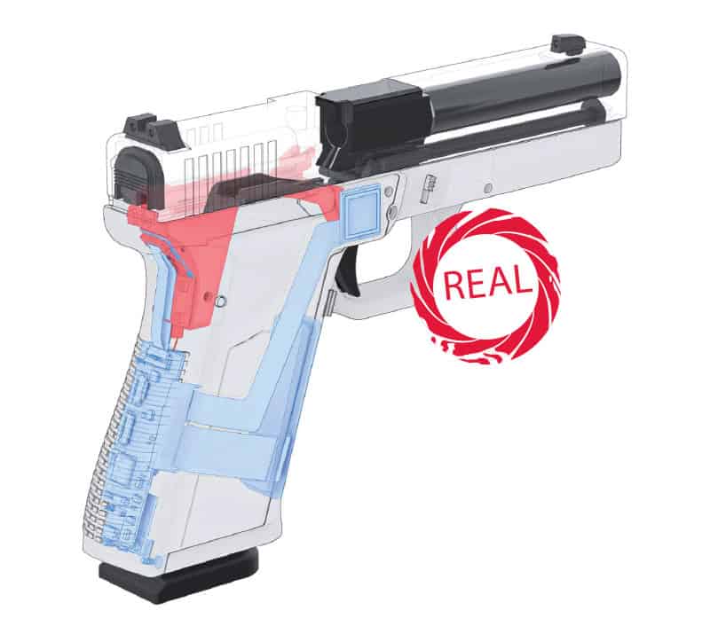 Illustration of a smart gun.