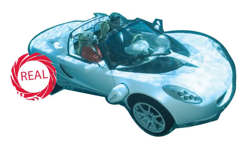 Underwater car.