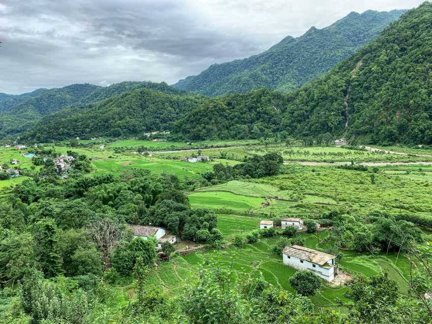 Photo of village landscape