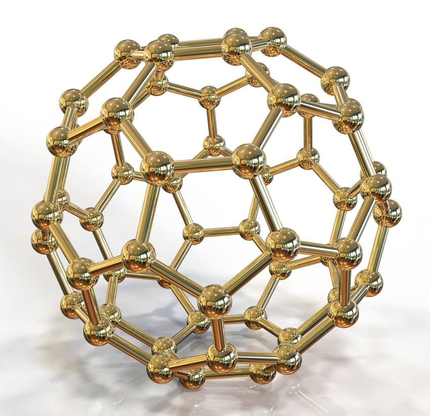 Metal buckyball model