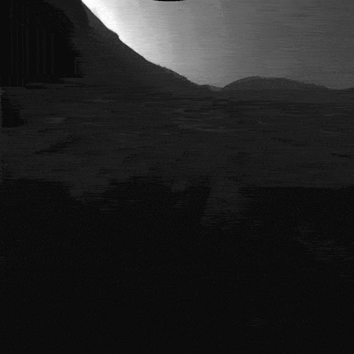 Gif showing timelapse day on mars from rover