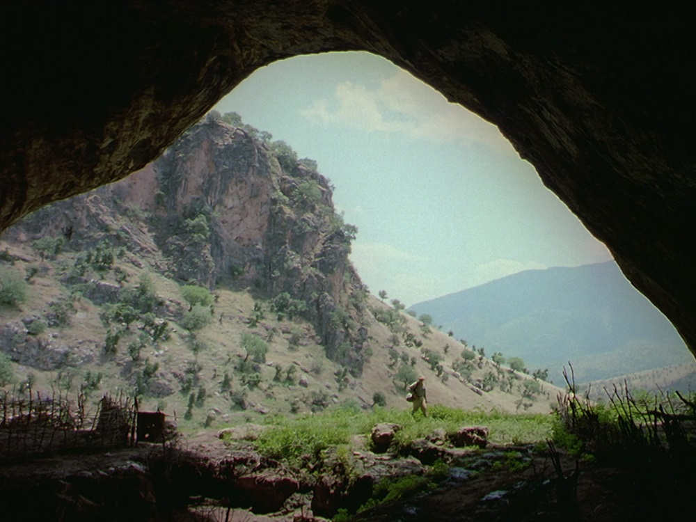 View from inside a cave