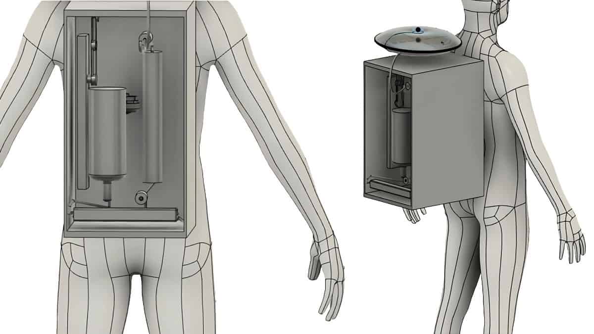 Design of stillsuit backpack