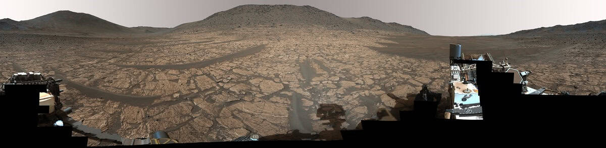 360 degree panorama on mars from rover