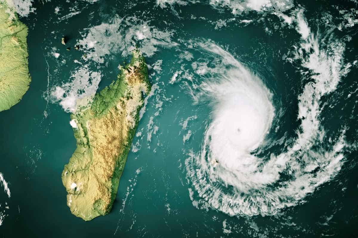 Tropical Cyclone Freedy as seen from space