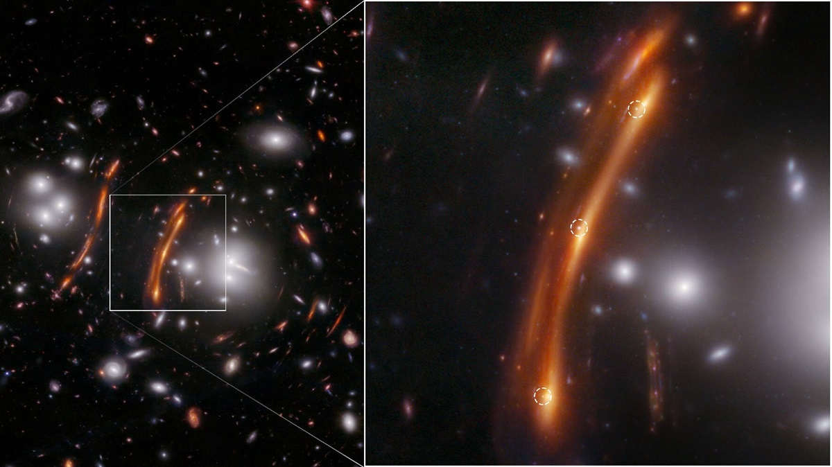 Image showing lensed supernova
