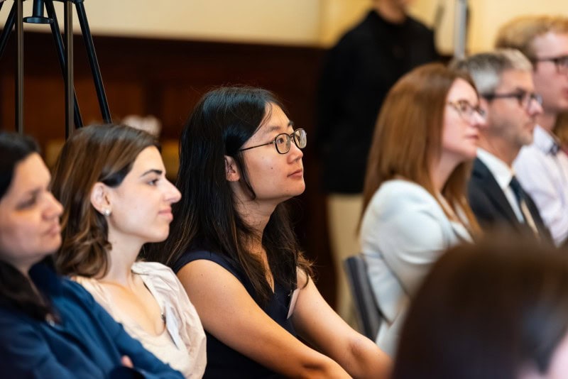 People listening at the old parliament house venue