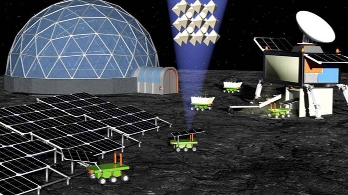 Simulation of solar cell fabrication on the moon