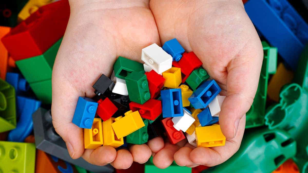 Lego in hands getty