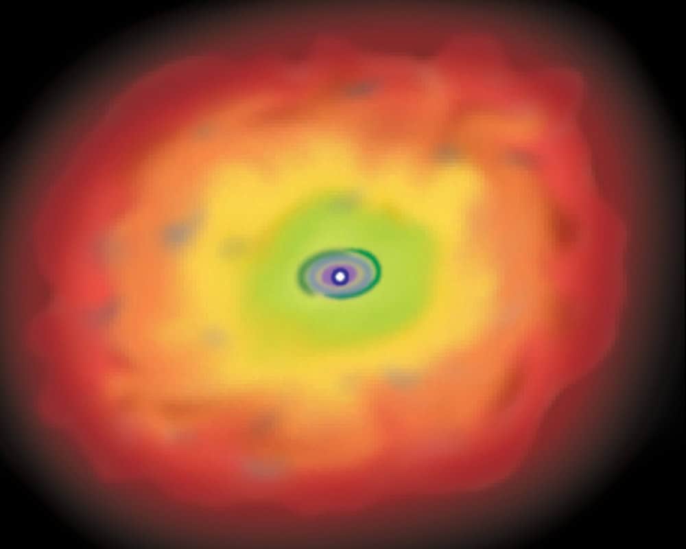 Dusty torus surrounds the central black hole