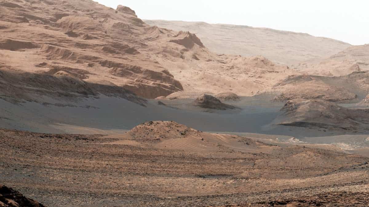 Photo on surface of mars