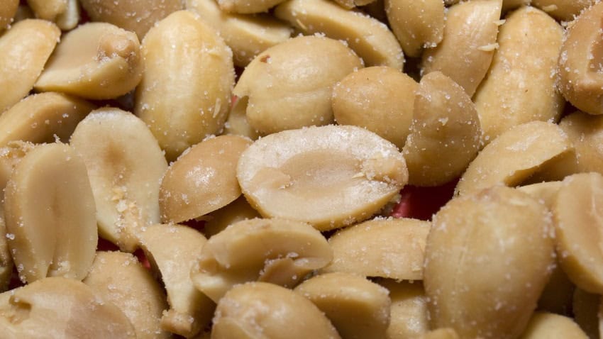 Salty peanuts