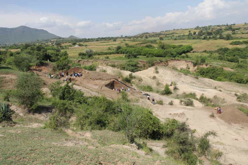Landscape of kenya archaeological site