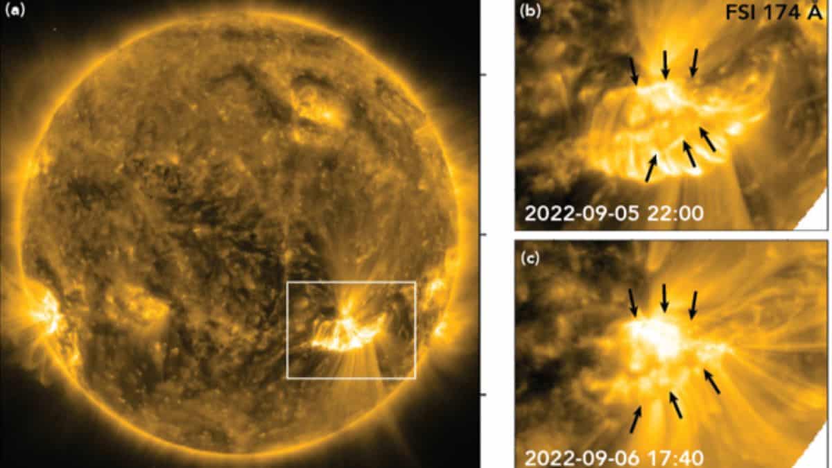 Series of boxes of sun activity