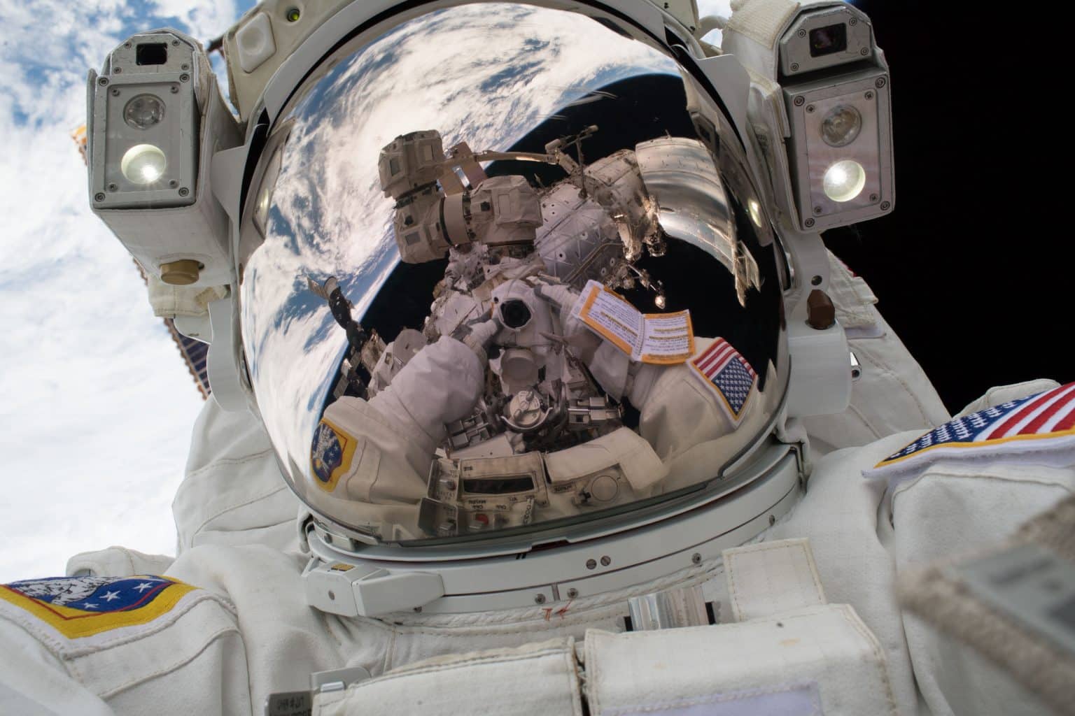 An Astronaut Snaps A Selfie